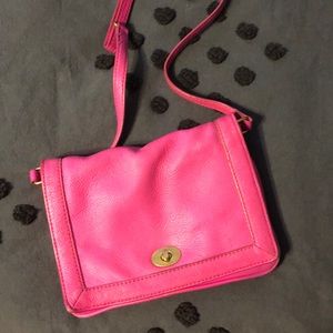 Hot pink J crew adjustable, small purse